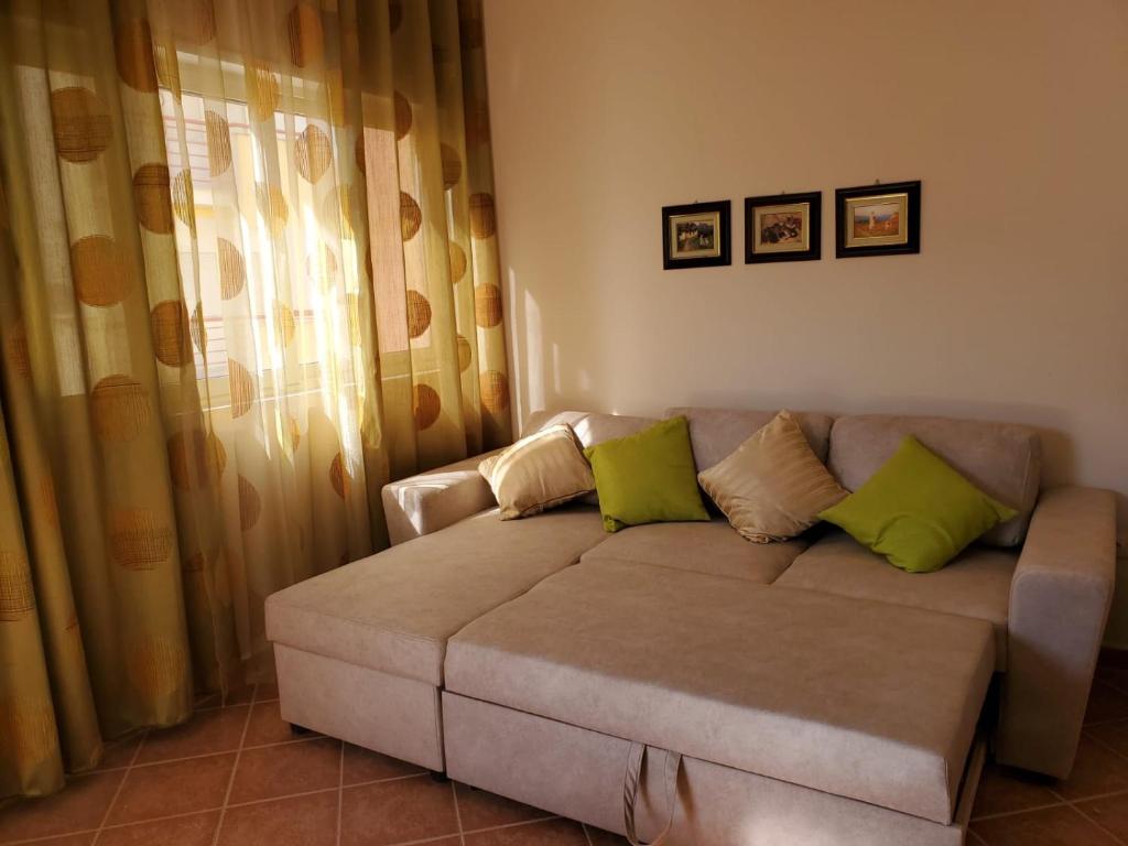 A seating area at Standart apartment