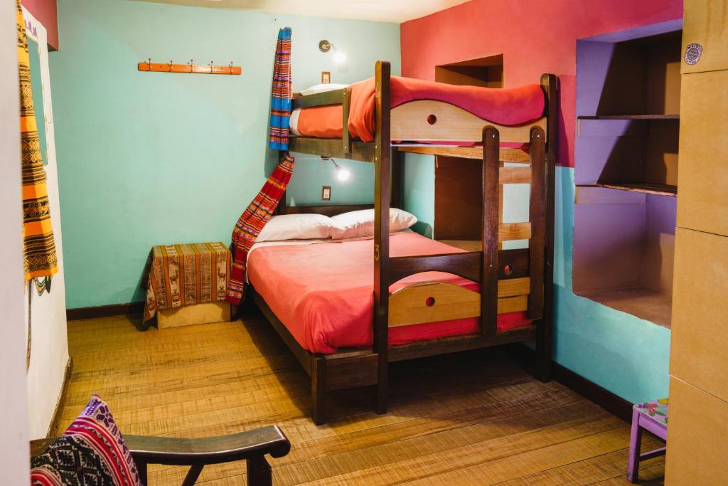 Postel nebo postele na pokoji v ubytování Backpacker La Bo'M