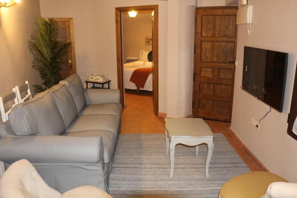 TV a/nebo společenská místnost v ubytování Apartamentos Coliseo