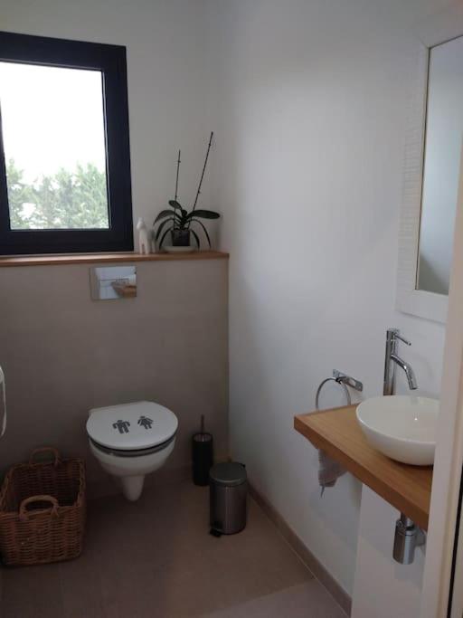 Kúpeľňa v ubytovaní Loft avec piscine privée en campagne proche Saint Remy de Provence