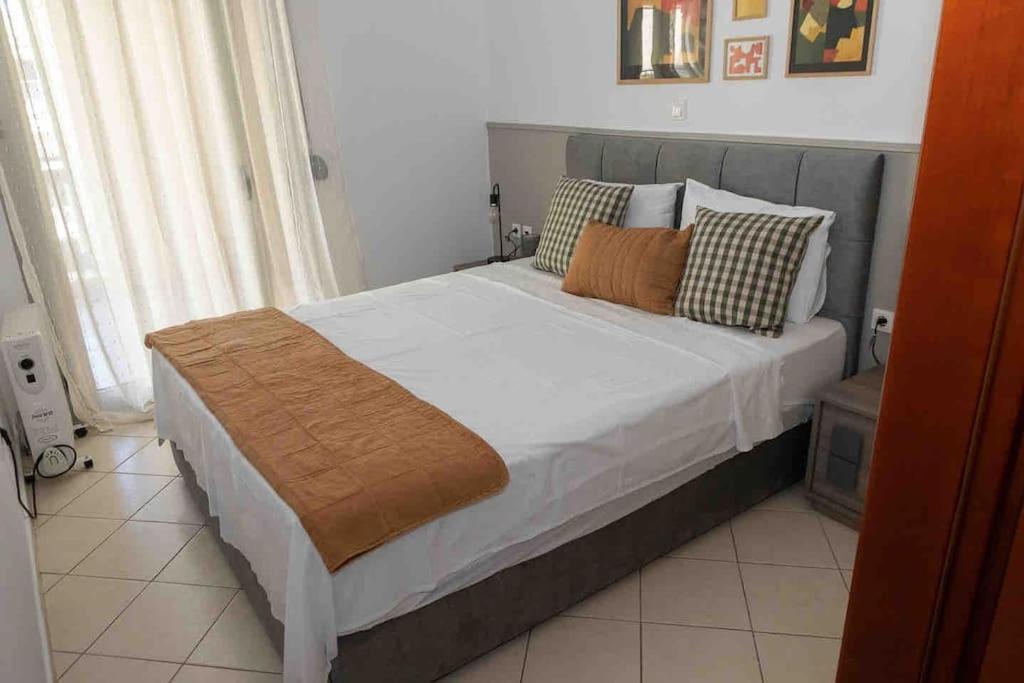 Postel nebo postele na pokoji v ubytování Luxury apartment in the center of Xanthi