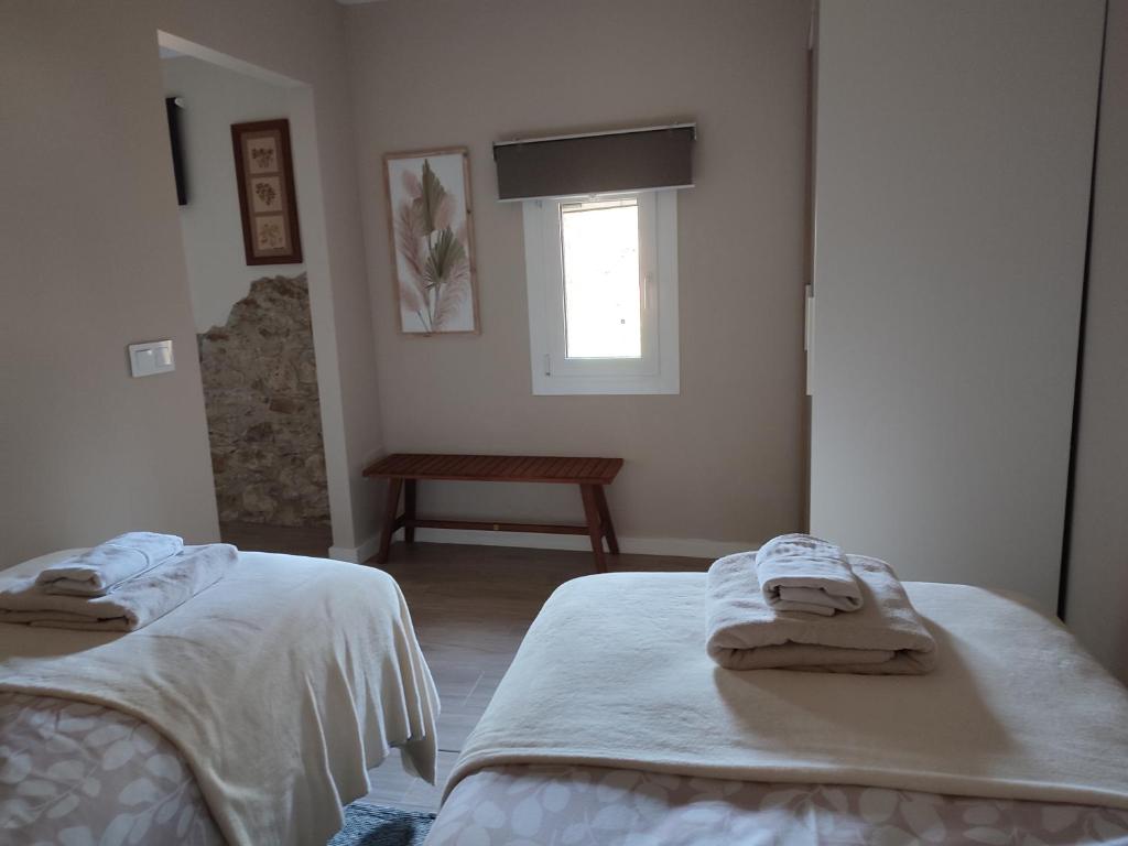 Postel nebo postele na pokoji v ubytování Can Costals Cerezo