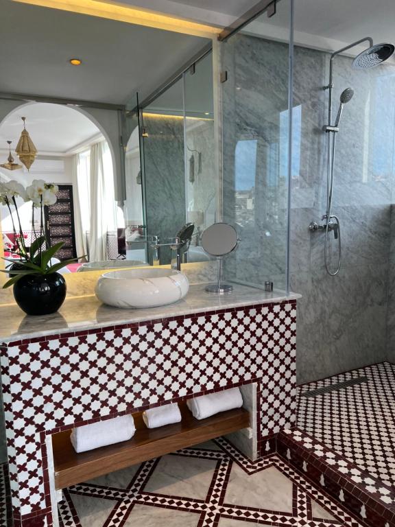 Koupelna v ubytování Palais De Fès Suites & Spa