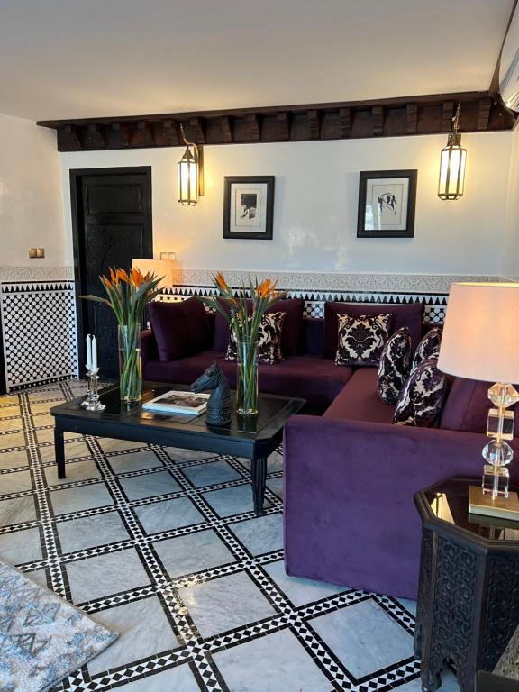 Posezení v ubytování Palais De Fès Suites & Spa