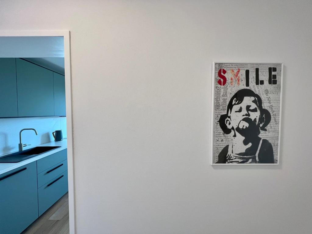 Kuchyň nebo kuchyňský kout v ubytování Apartment Popular