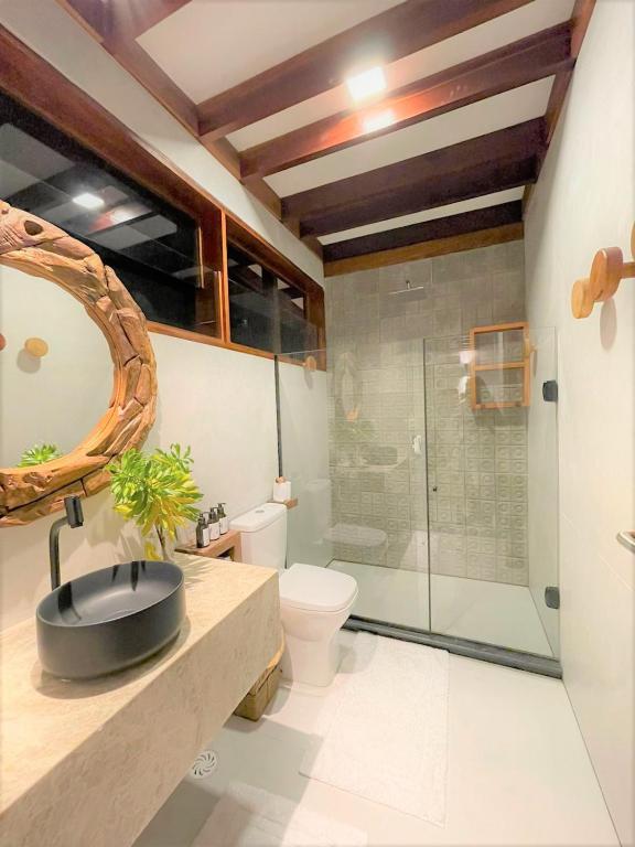 Koupelna v ubytování Camurim Grande Pousada & SPA - Jantar Incluído
