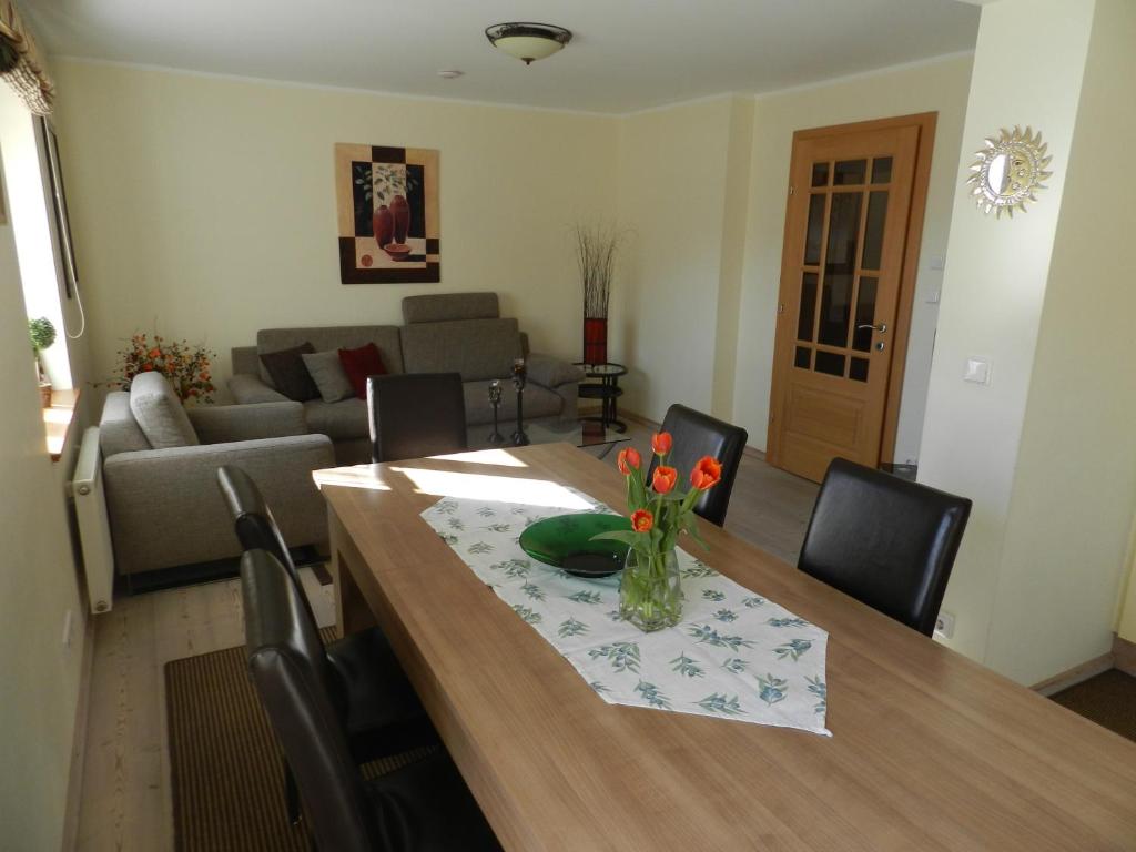 Posezení v ubytování Landhaus am Bach