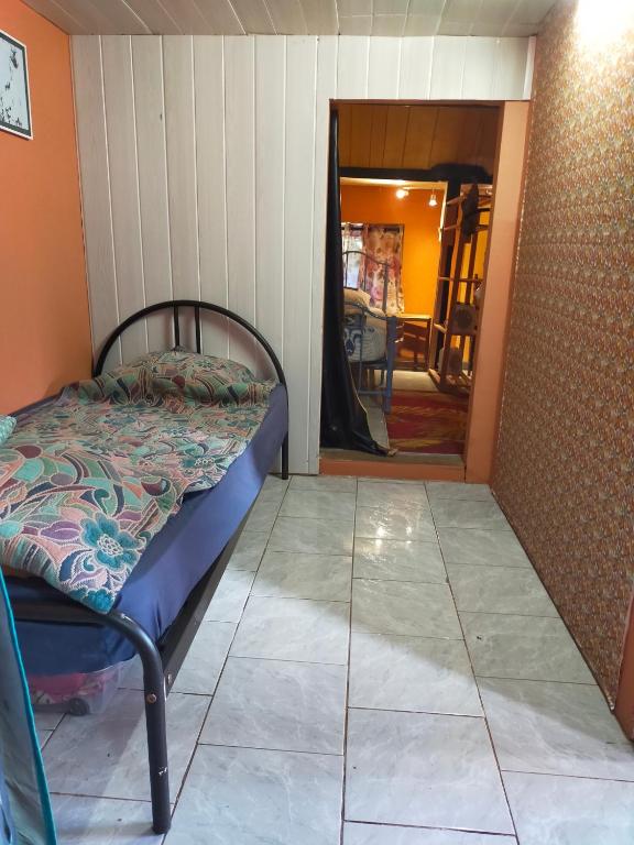 Postel nebo postele na pokoji v ubytování KER L'ÎLET