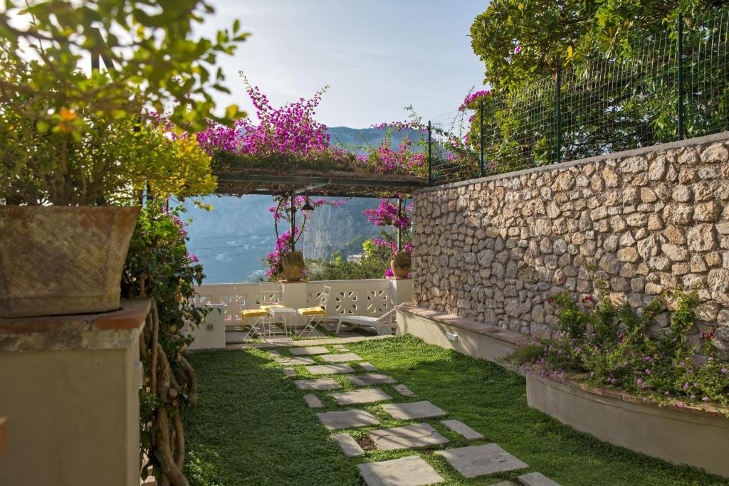 Zahrada ubytování Villa Mariuccia Capri