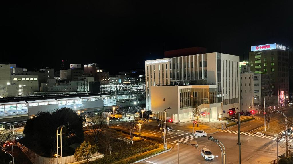 Nespecifikovaný výhled na destinaci Nagano nebo výhled na město při pohledu z hotelu