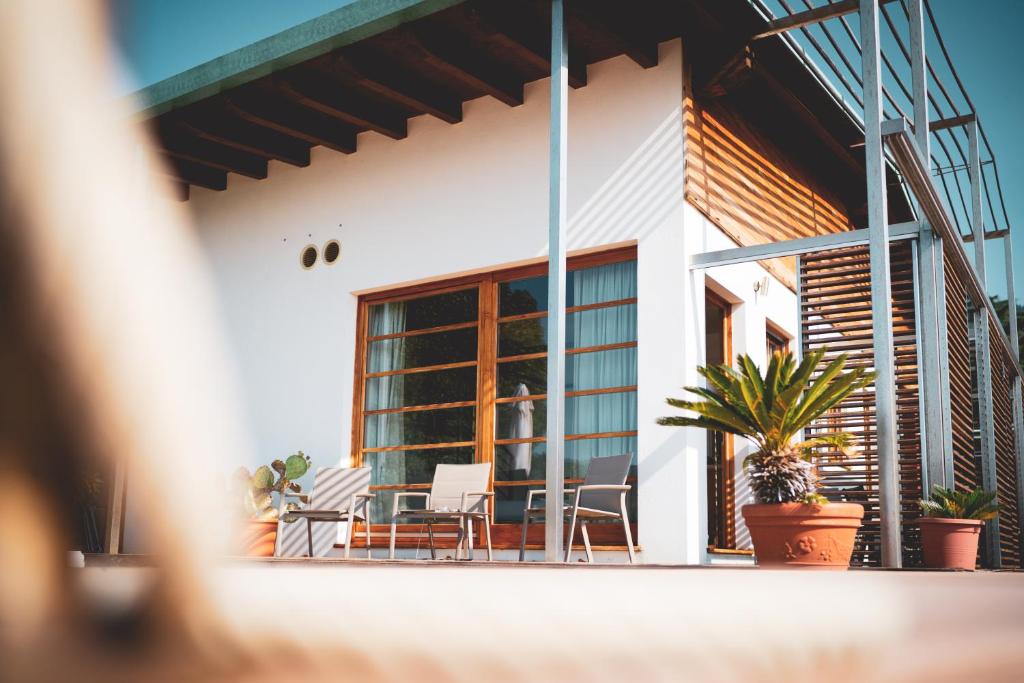 Balkón nebo terasa v ubytování Tre Merli Beach Hotel