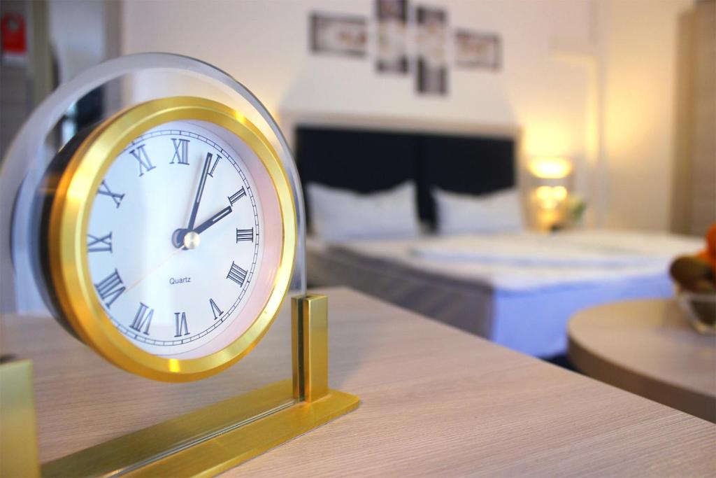 Postel nebo postele na pokoji v ubytování Hotel Altenwerder Hof