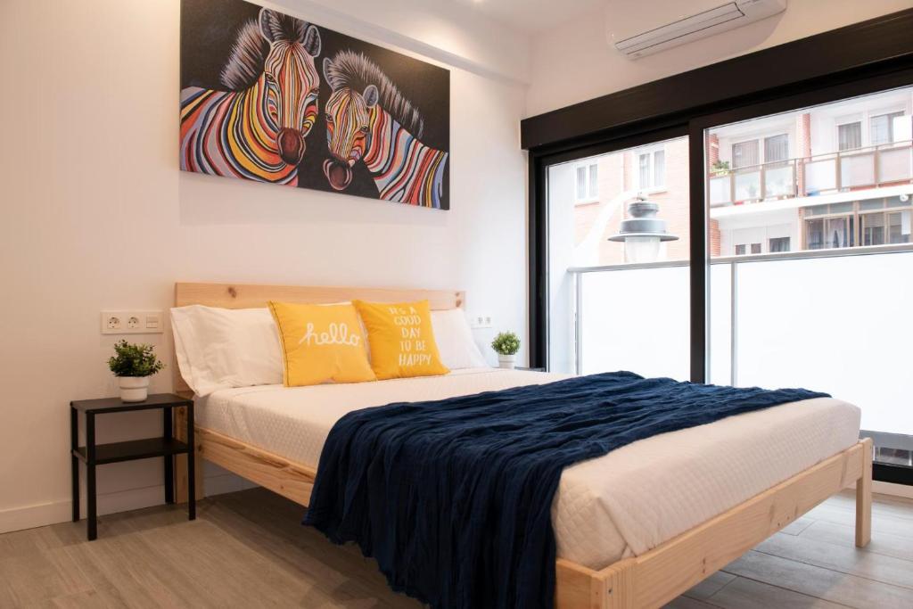 Bilbao ROOMS & KITCHEN Zorroza - 双人间带额外的床