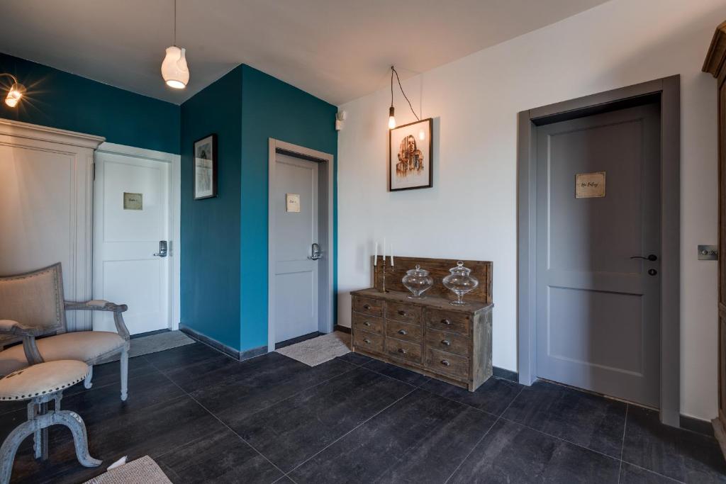 Posezení v ubytování Talbot & Bons Studio Flat