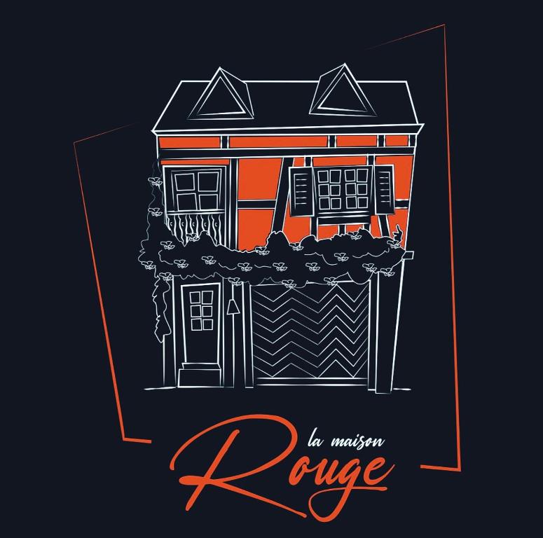Enseigne Intérieure Rouge Cœur « La Maison Est Là Où Est Le Cœur » Style Rustique