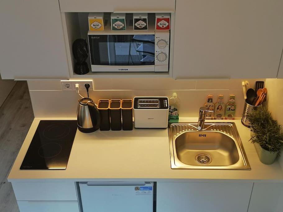 Kuchyňa alebo kuchynka v ubytovaní Lovag Design Apartment