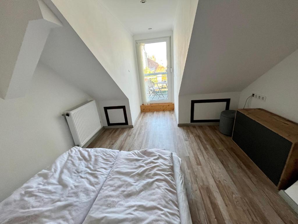 Posteľ alebo postele v izbe v ubytovaní Rabbit apartman
