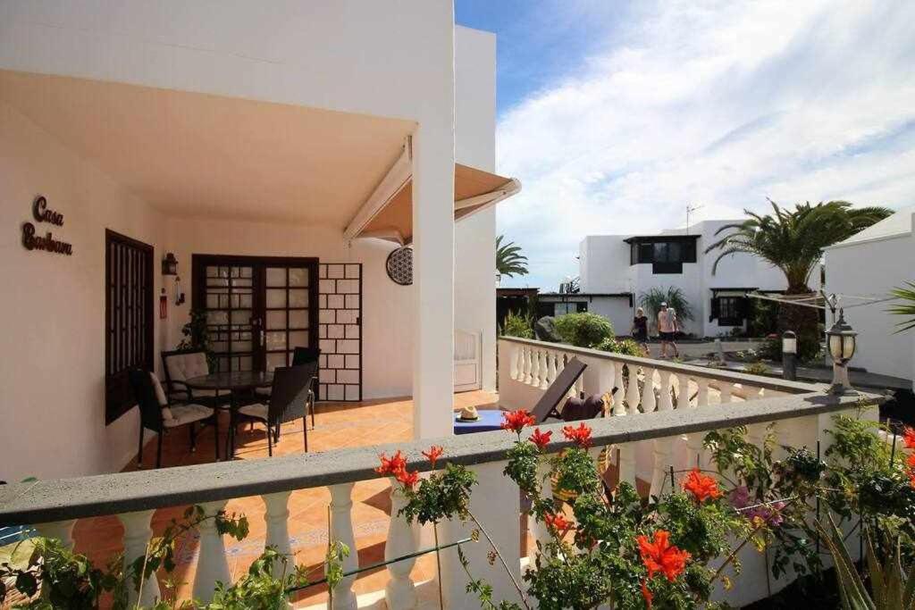 Balkón alebo terasa v ubytovaní Casa Bárbara en Playa Bastián