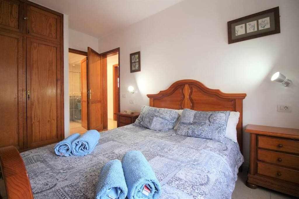 Posteľ alebo postele v izbe v ubytovaní Casa Bárbara en Playa Bastián