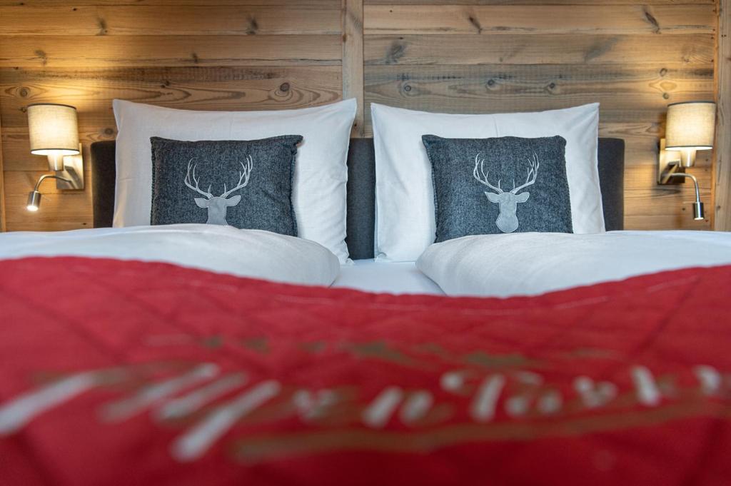 Postel nebo postele na pokoji v ubytování AlpenParks Premium Apartment Rehrenberg II