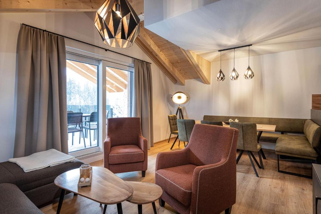 Posezení v ubytování AlpenParks Premium Apartment Rehrenberg II