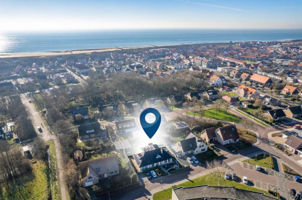 Letecký snímek ubytování B&B Witvliet, kamers en studio met heerlijk ontbijt !
