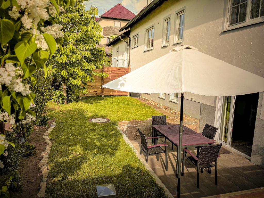 Zahrada ubytování Ferienwohnung Weininsel