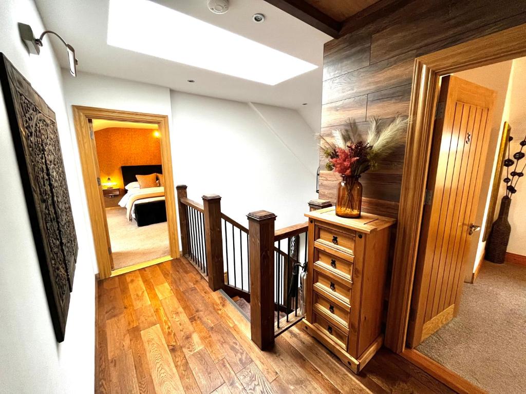 TV a/nebo společenská místnost v ubytování Rose Cottage B&B