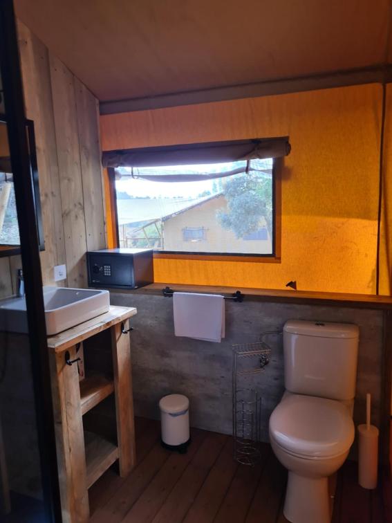 Koupelna v ubytování Glamping VALL de CODÓ
