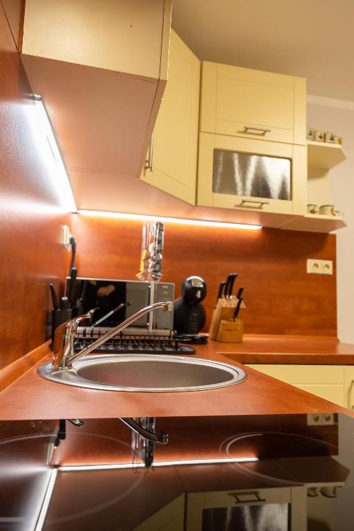 Cucina o angolo cottura di Prázdninový dům Valdík