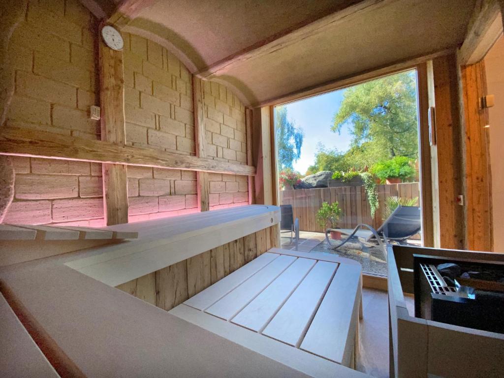 Posezení v ubytování Hotel-Pension Seebad "Seegenuss-Natur-Spa"