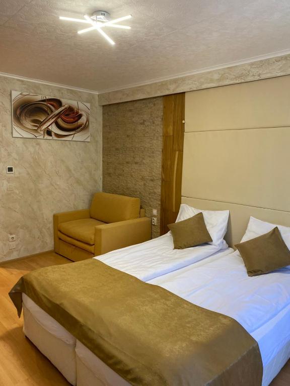 Postel nebo postele na pokoji v ubytování HQ apartments Villa Park