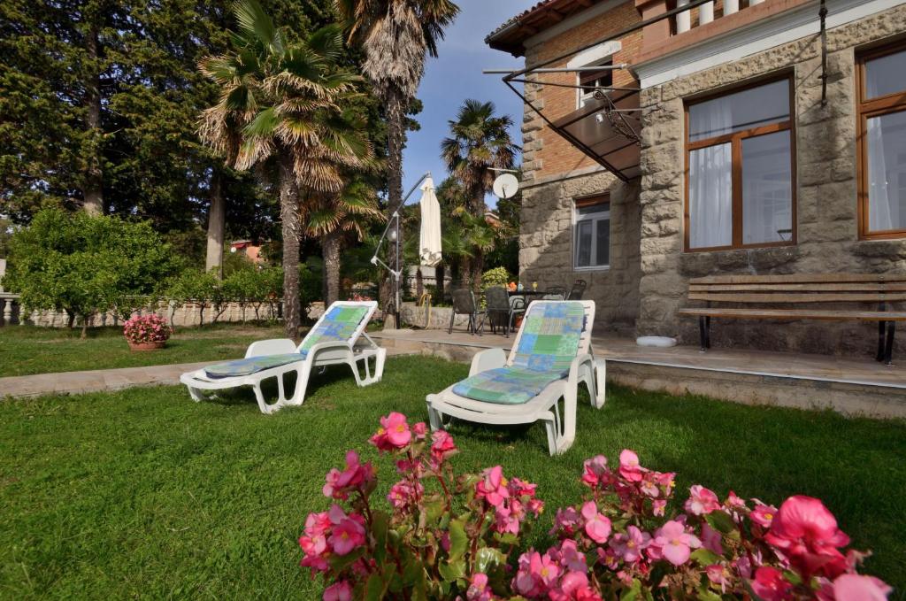 Zahrada ubytování Apartments Romina