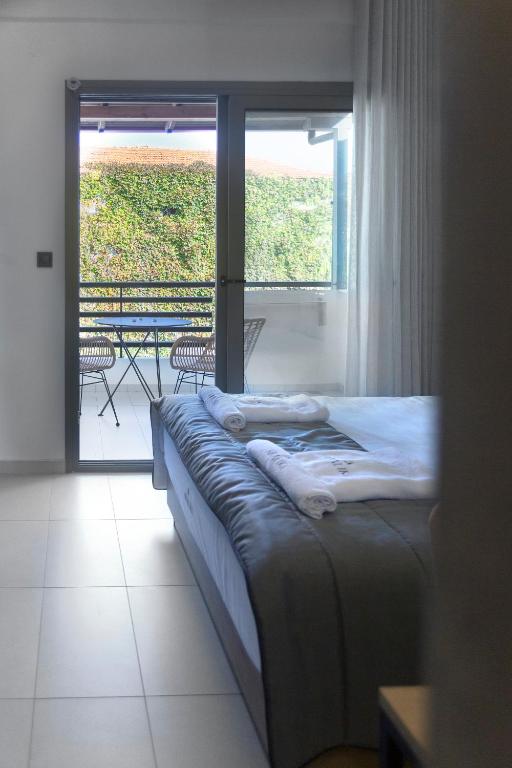 Posezení v ubytování Araliki Suites