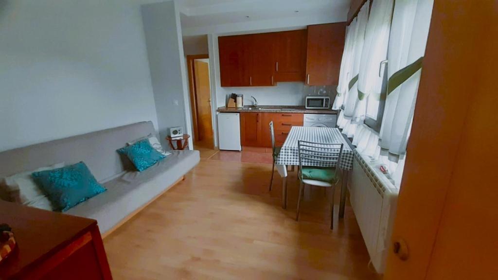 Kuchyň nebo kuchyňský kout v ubytování Apartamento el Peral A