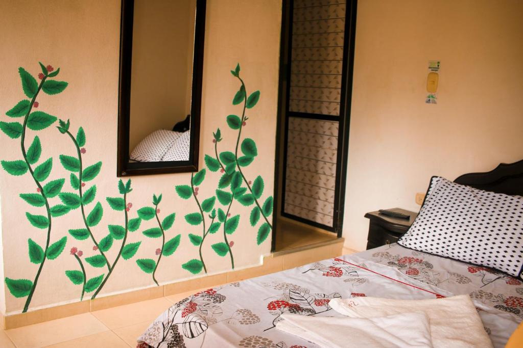 Postel nebo postele na pokoji v ubytování Casa Pacha