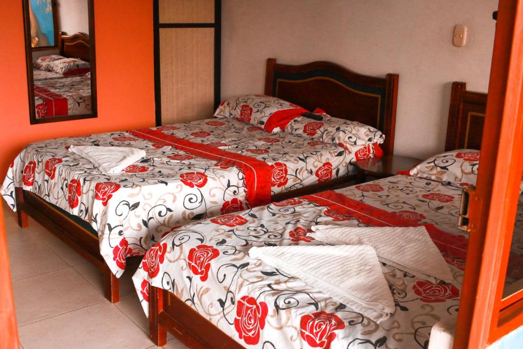 Postel nebo postele na pokoji v ubytování Casa Pacha