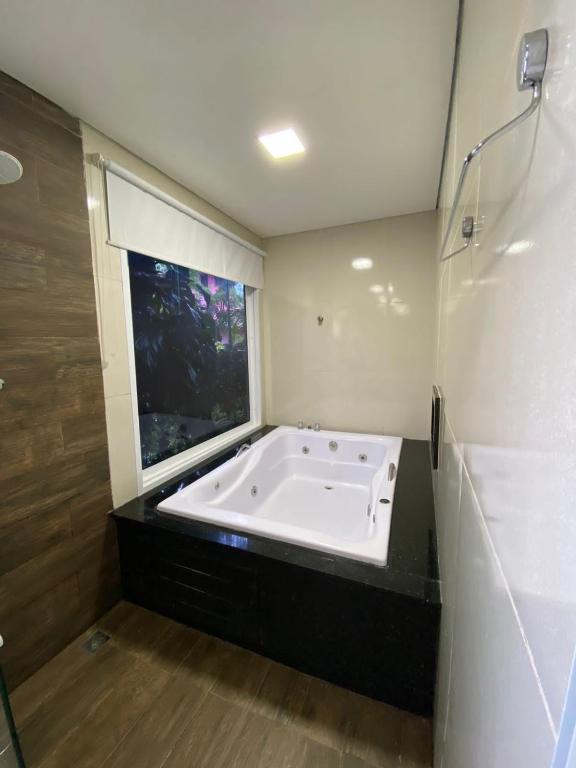 Koupelna v ubytování Trakai Suites