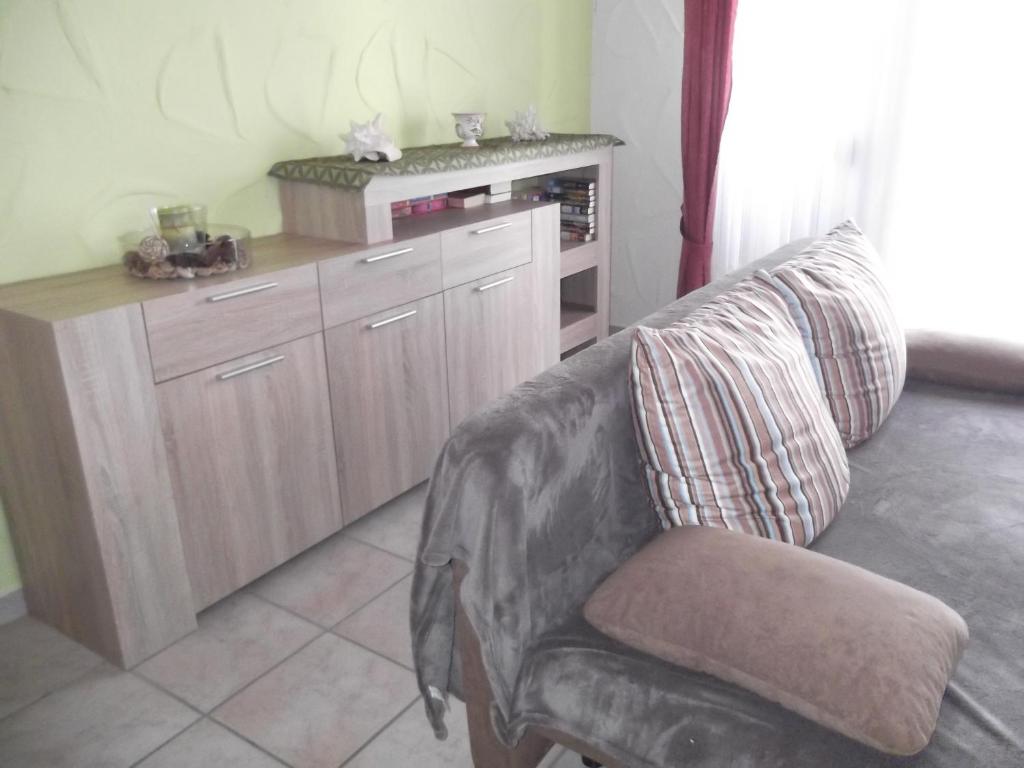 Kuchyň nebo kuchyňský kout v ubytování Ferienwohnung Feist