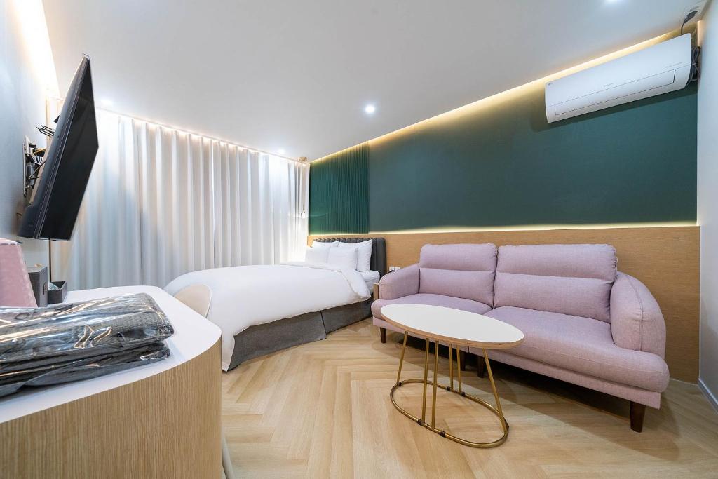 Posezení v ubytování Browndot Hotel Namchuncheon