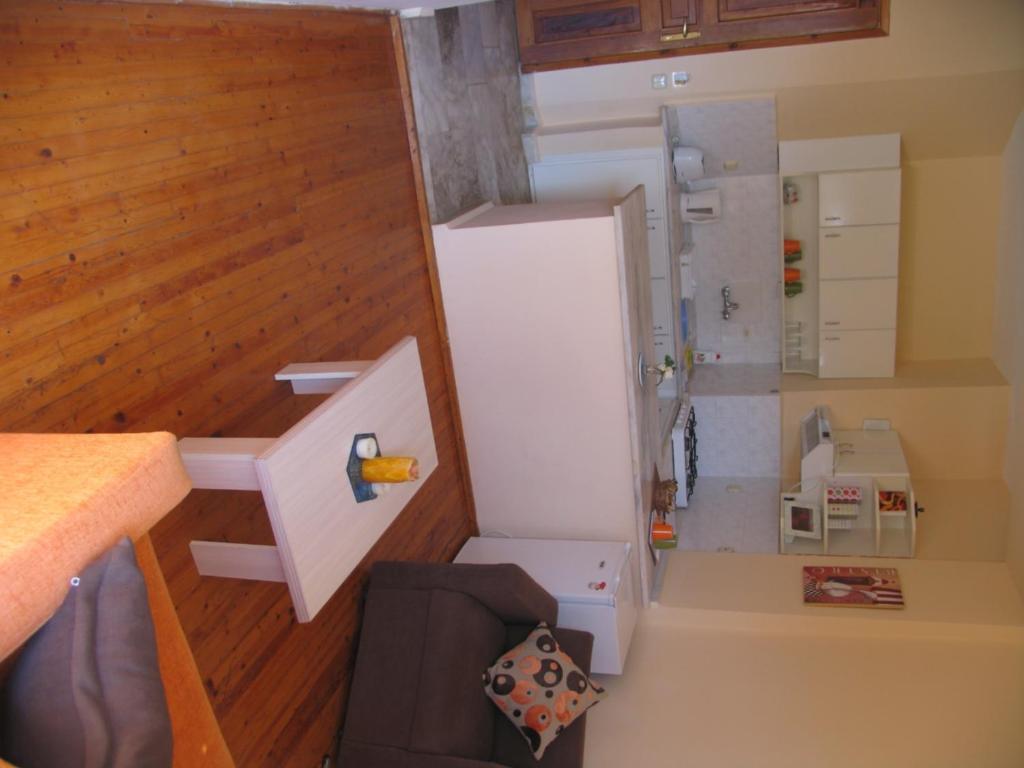 A kitchen or kitchenette at Pasha Apart Hotel