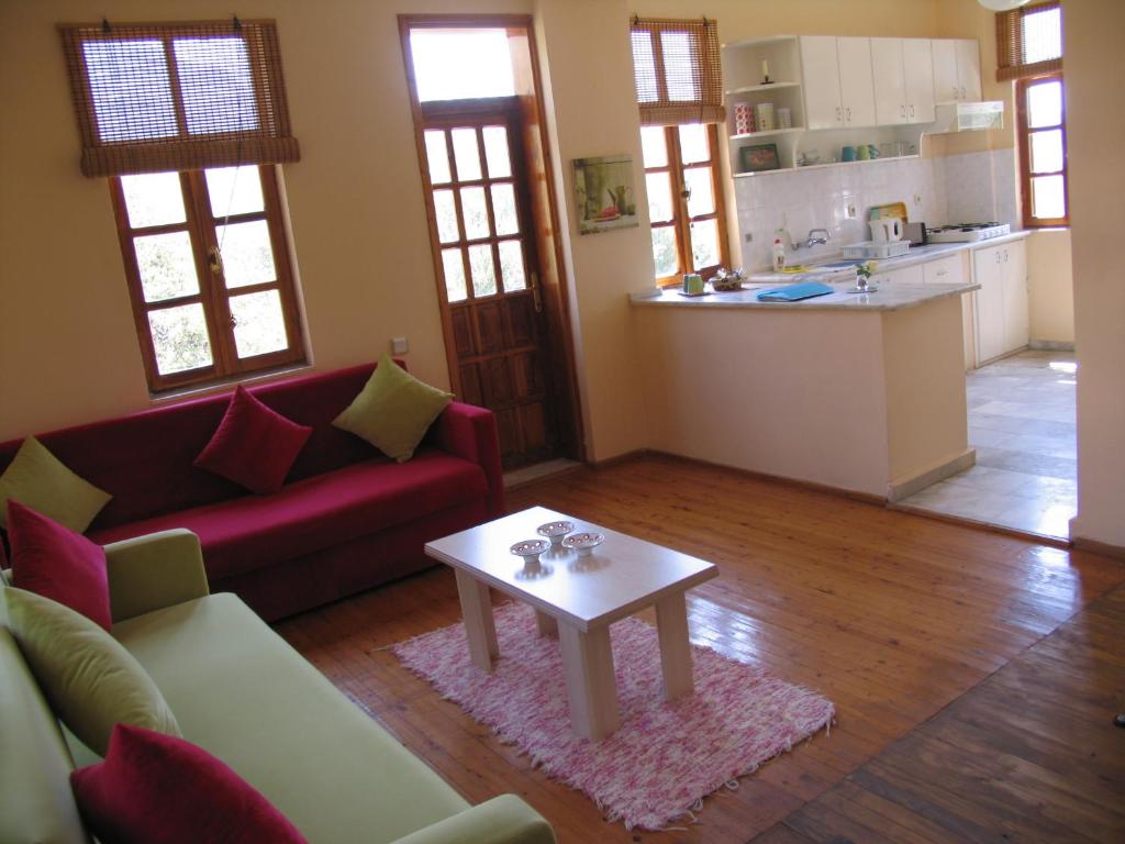 A seating area at Pasha Apart Hotel