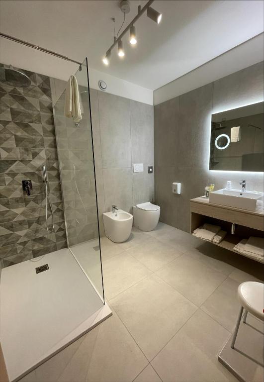 Koupelna v ubytování Hotel Petrarca