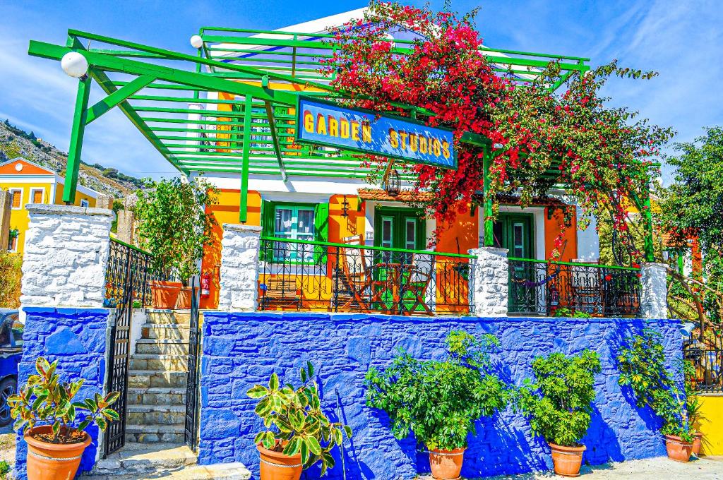 Zahrada ubytování Symi Garden Studios