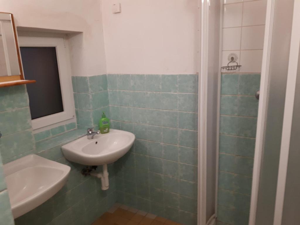 Koupelna v ubytování Pod Sněžníkem