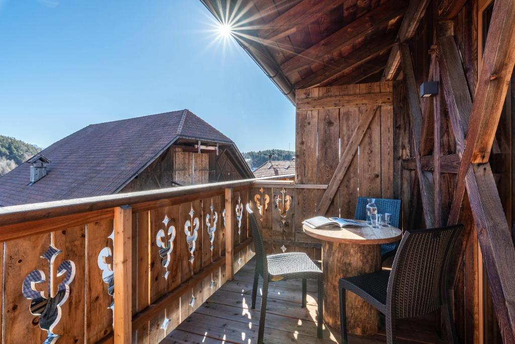 Balkón nebo terasa v ubytování Aschnerhof Holzherz
