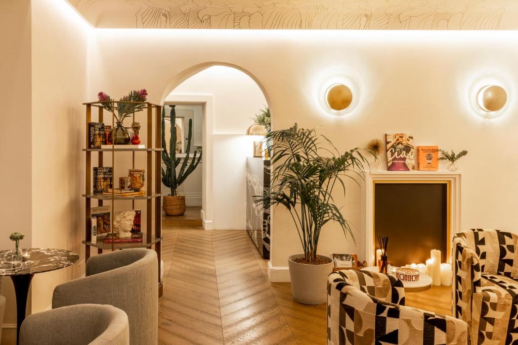Posezení v ubytování Nerva Boutique Hotel