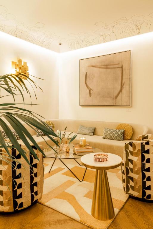 Posezení v ubytování Nerva Boutique Hotel