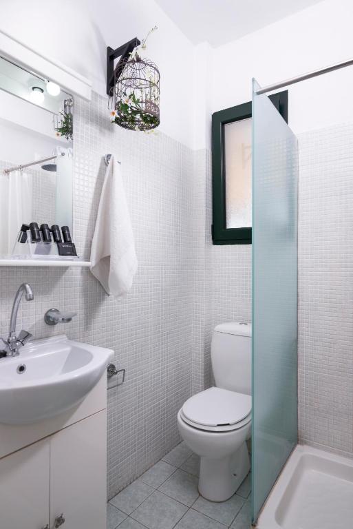 Koupelna v ubytování Sagini Boutique Hotel