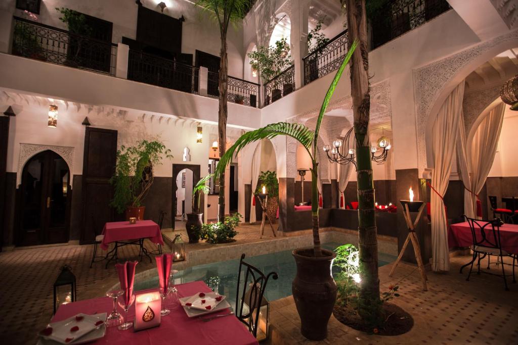 Restaurace v ubytování Riad Pachavana